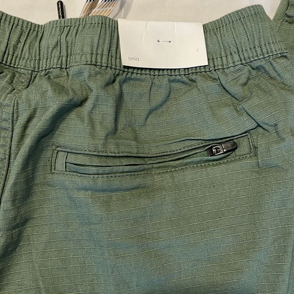 Onia All Terrain Cotton Stretch Ripstop Joggers in Sea Moss Green Size M - Picture 12 of 13